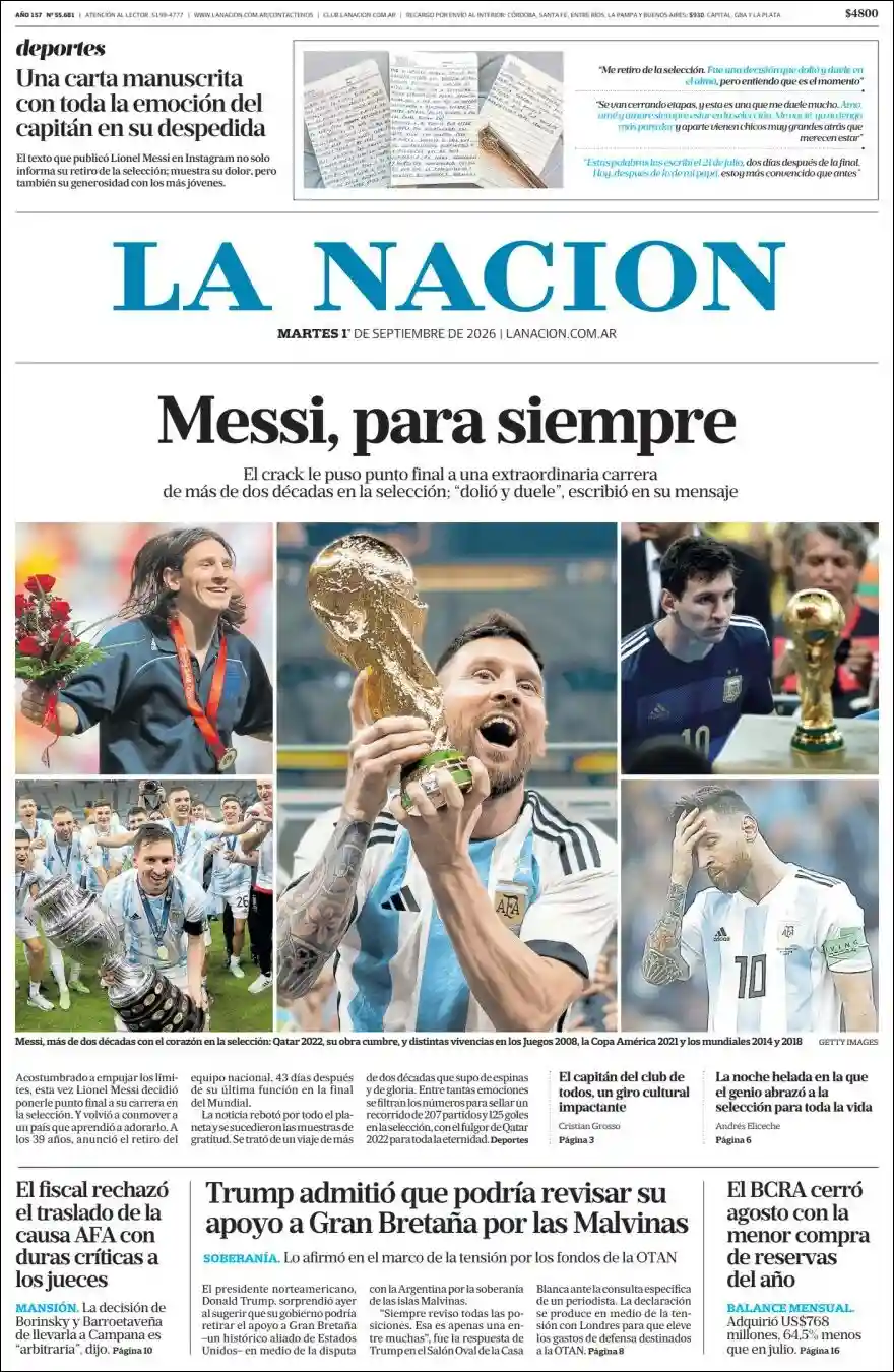 Estudios Max | DB RADIO - Tapa del diario Nacion